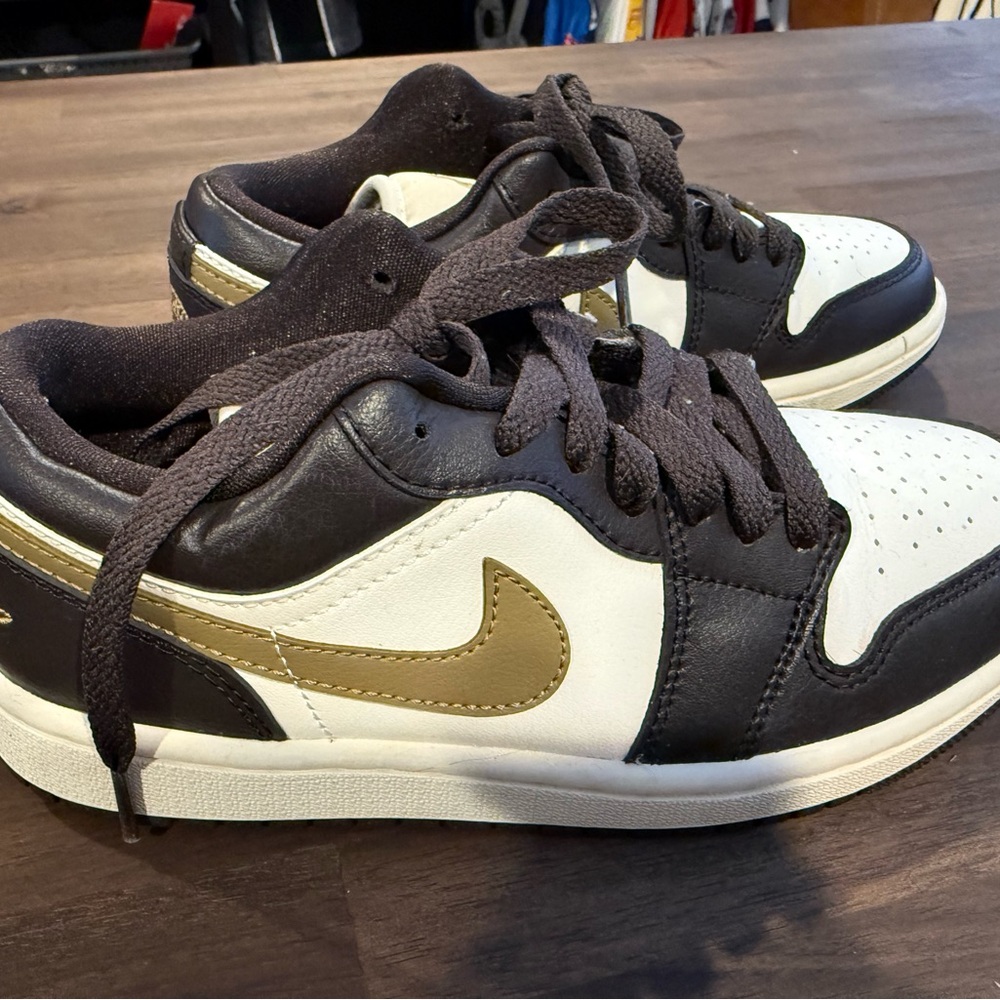 Nike Jordan Brown and White Sneakers